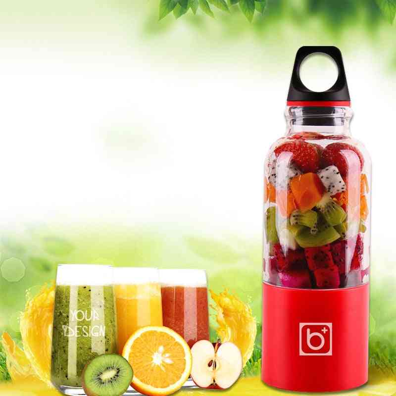 Draagbare elektrische usb oplaadbare groente vruchtensap maker fles
