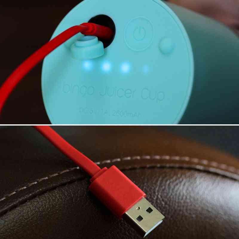 Kannettava sähköinen USB-ladattava vihannesten hedelmämehunvalmistajan pullo