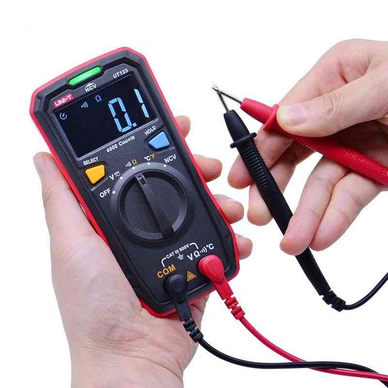 Pocket Size Digital Multimeter, Voltage Resistor Temperature