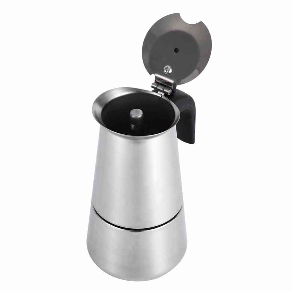 Herramienta de la estufa de la olla de la cafetera espresso, cafetera de la máquina del latte del percolador del filtro