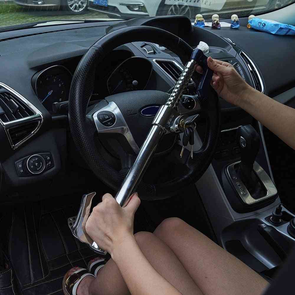 Stainless Steel Steering Wheel, Clutch Brake Lock For Car
