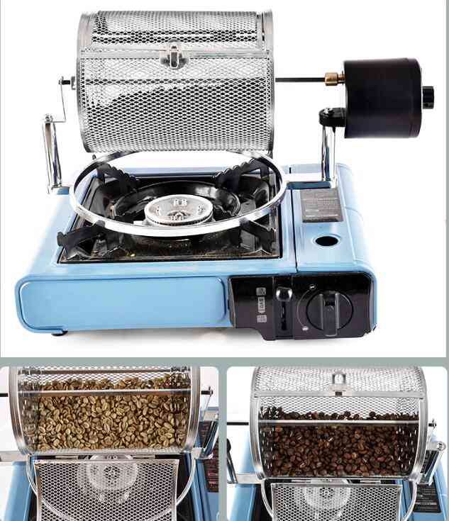 Kokice, oreški, zrna, fižol in aparat za praženje kave