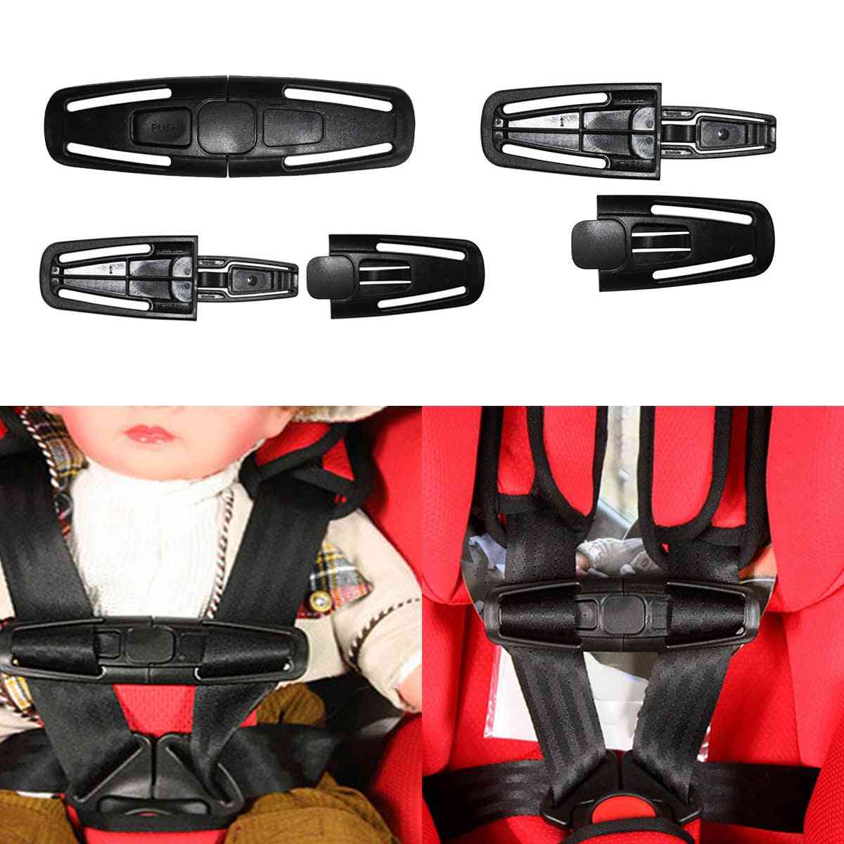 High Quality Car Baby Safety Seat Strap Belt, Harness Chest Child Clip Buckle (black)