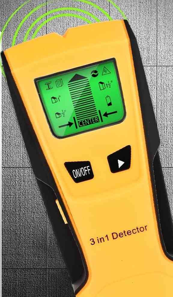 Metal Detector Find Metal Wood Studs Ac Voltage Live Wire Detect Wall Scanner