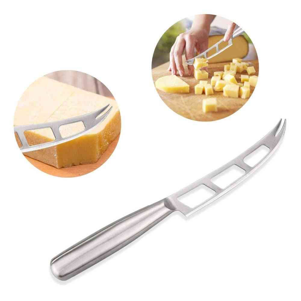 Stainless Steel Cheese Knife With Fork Tip - Slicer Cutter Tools