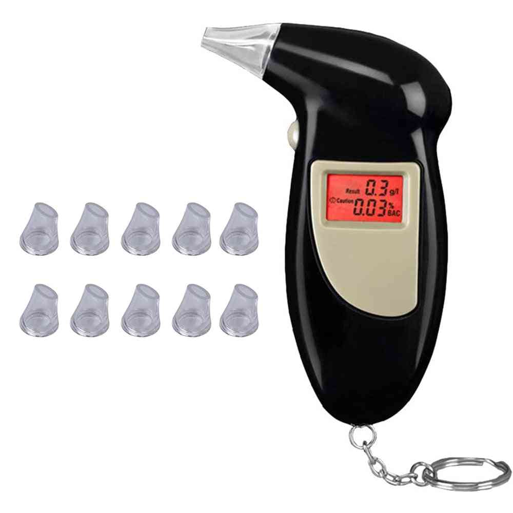 Breathalyzer Analyzer Detector Lcd Screen Digital Alcohol Breath Tester