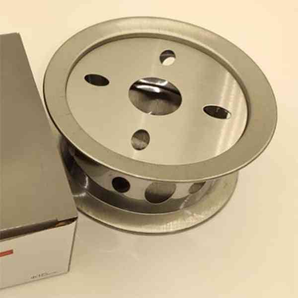 Stainless Steel Tea Warmer, Round Tea Maker Candle Base