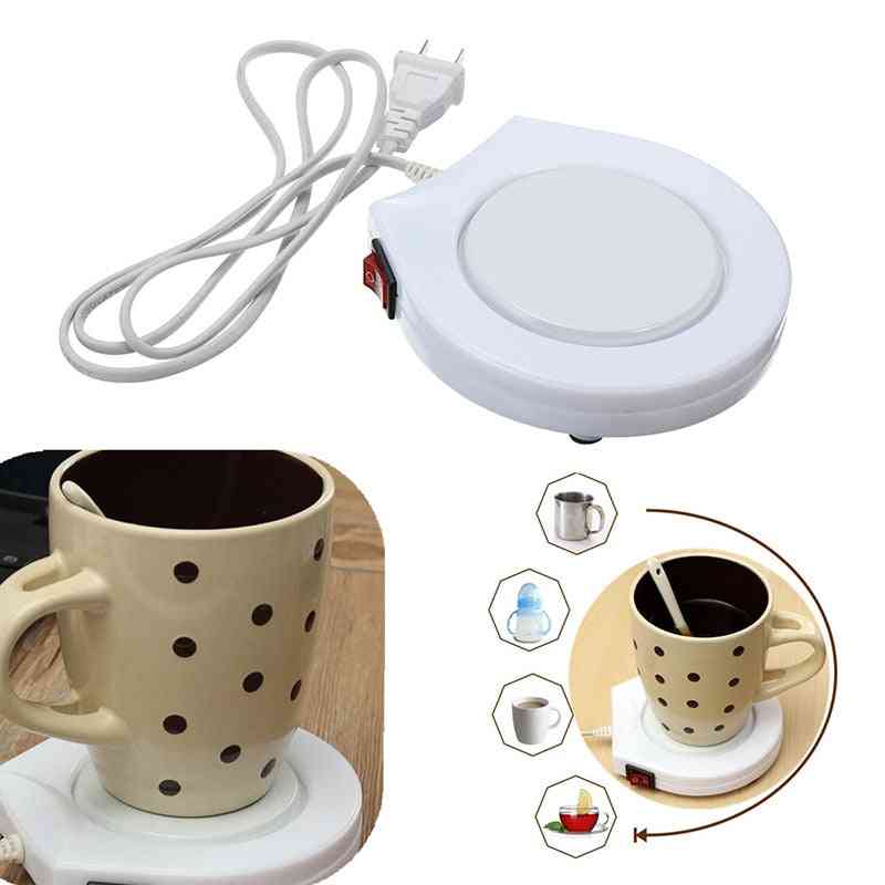Prenosná elektronická ohrievačová podložka na ohrievanie šálok na hrnček na mlieko s kávou