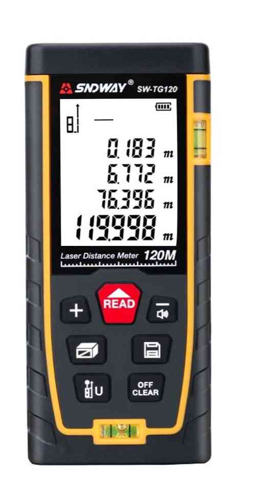 Laser Distance Meter, Range Finder Metro Lasers Tape Measure Ruler Roulette Tool