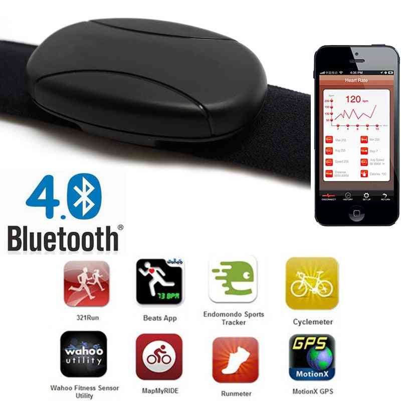 Heart Rate Meter, Bluetooth Pulse Sensor Chest Strap Belt For Cardio Sport