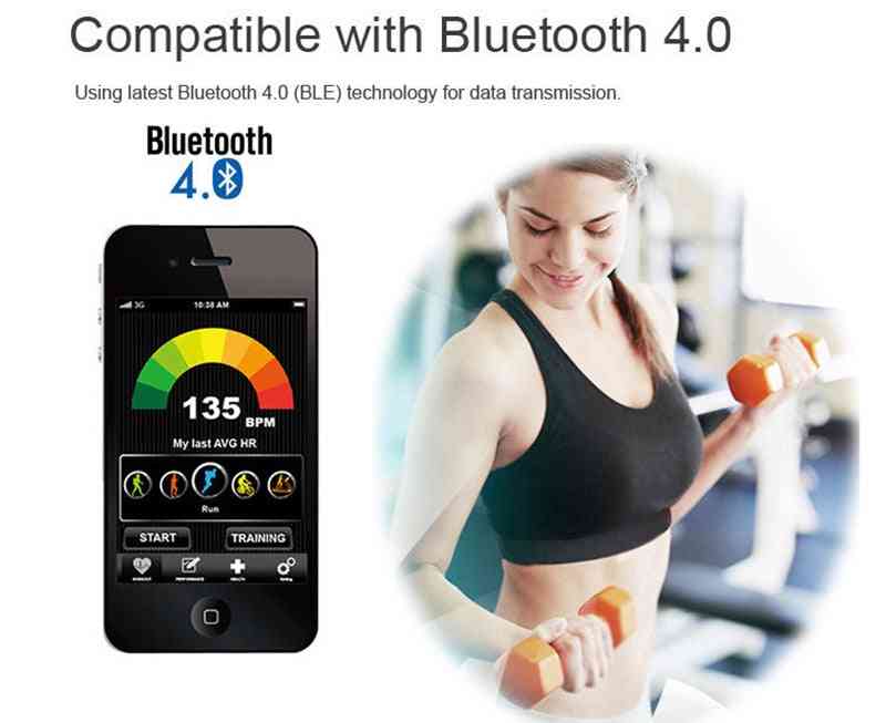 Herzfrequenzmesser, Bluetooth-Pulssensor Brustgurt für Cardio-Sport