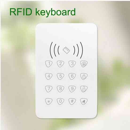 4 In 1 Rfid Touch Keypad- Home Alarm/ Doorbell System, Low Battery Warn Keyboard