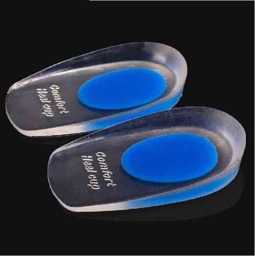 1 par de plantillas de gel de silicona suave para el cuidado de los pies de los espolones del talón