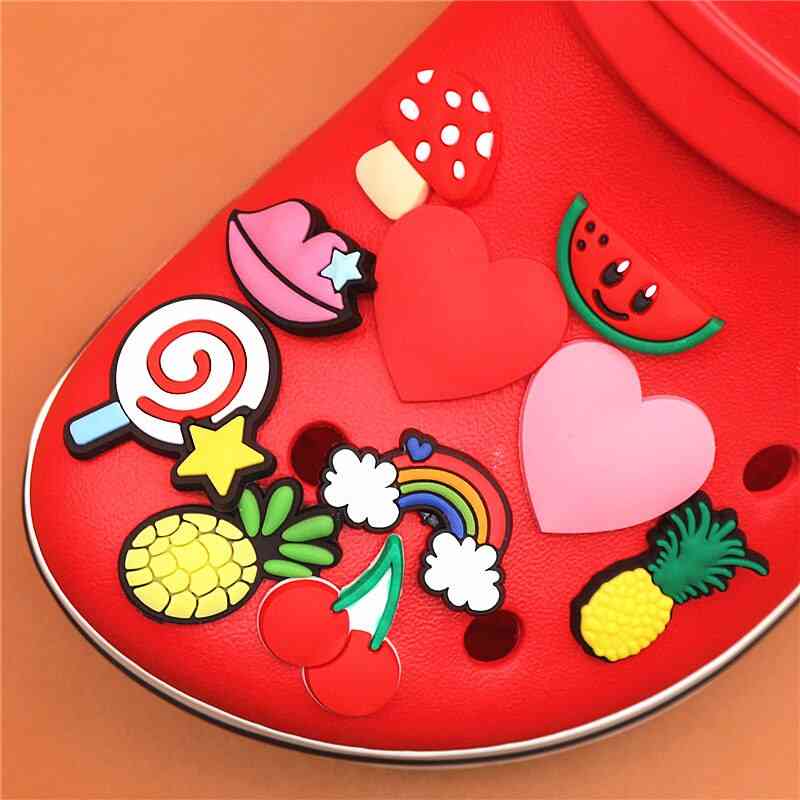 Charms Cartoon Heart-shaped Garden Shoe Accessories Decorations