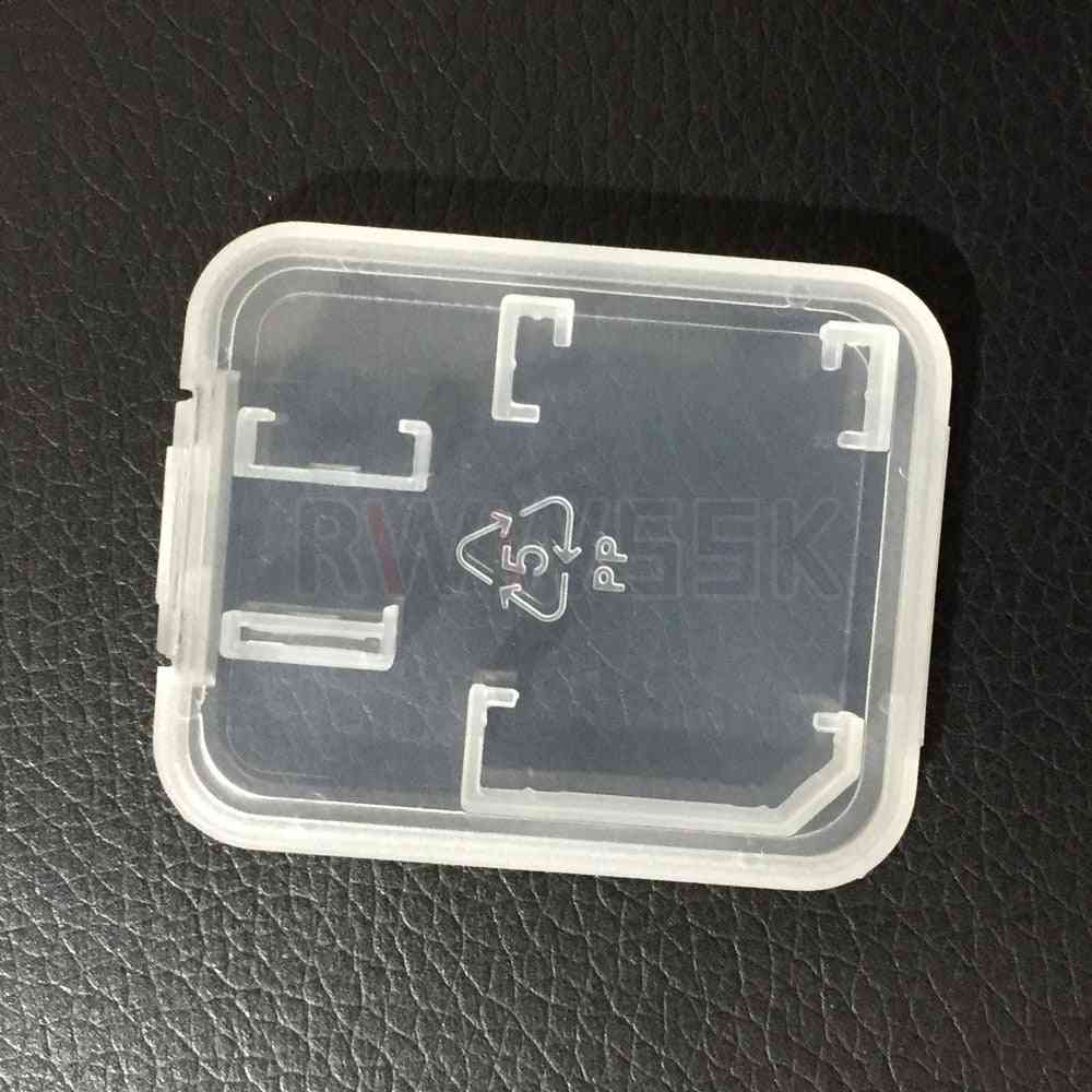 Tf sd micro sdhc scatola per schede sdxc, custodia in plastica