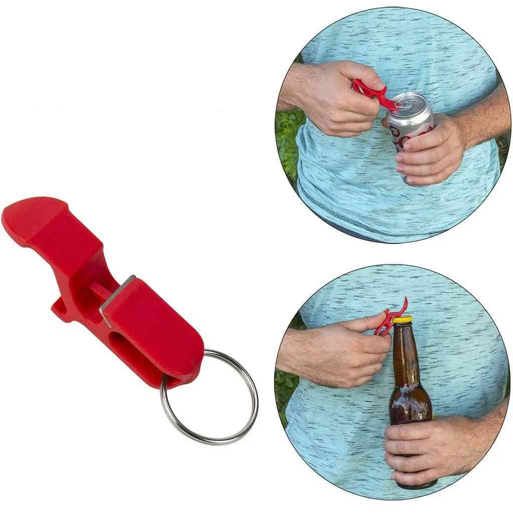 4 az 1-ben hordozható sörösüveg nyitó kulcstartó