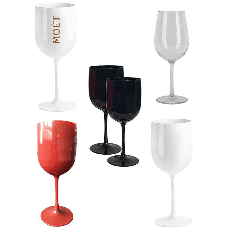Gobelet en acrylique en plastique blanc moet célébration fête boire du vin verre de champagne tasse en plastique