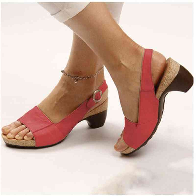 Kvinder hæle sko til gladiator sandaler sommer sko