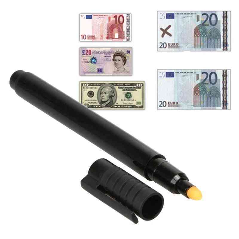 סמן מזויף של גלאי מטבע, עט בודק שטרות מזויפים