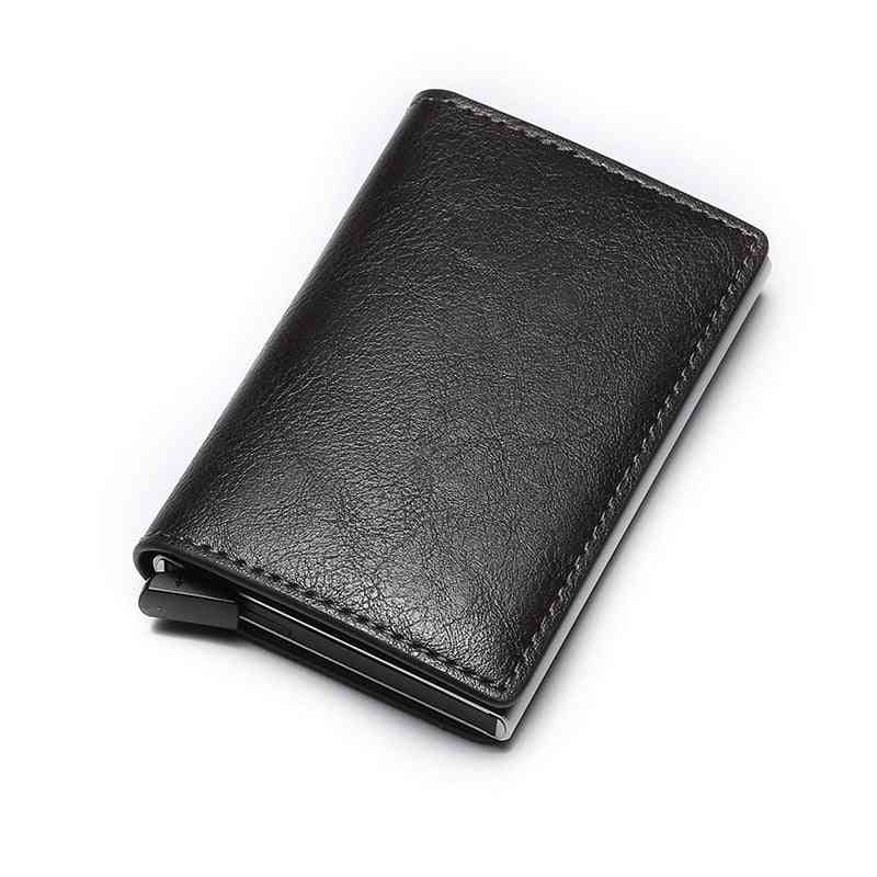 Torbica mini aluminijasta kovinska vitka denarnica za vizitke