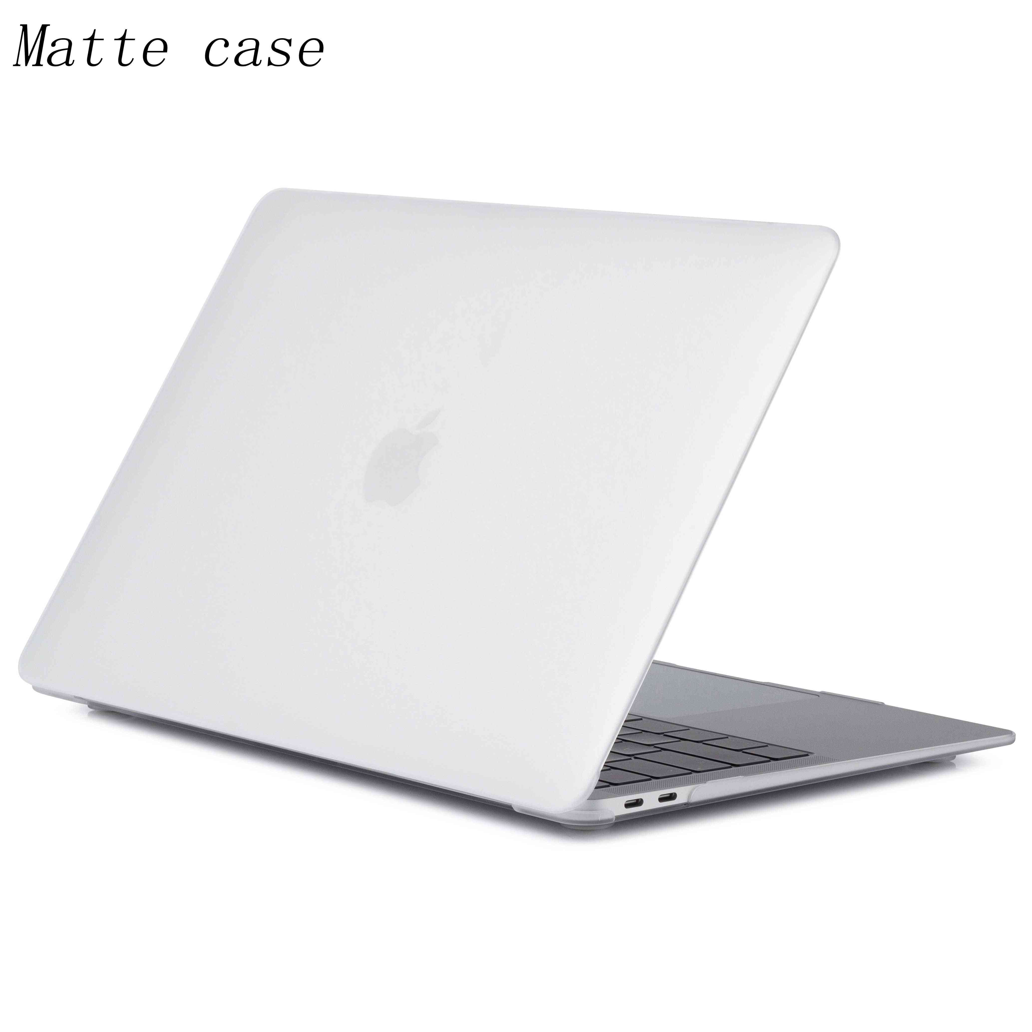Mat finish afslappet cover til macbook / laptop-sæt d