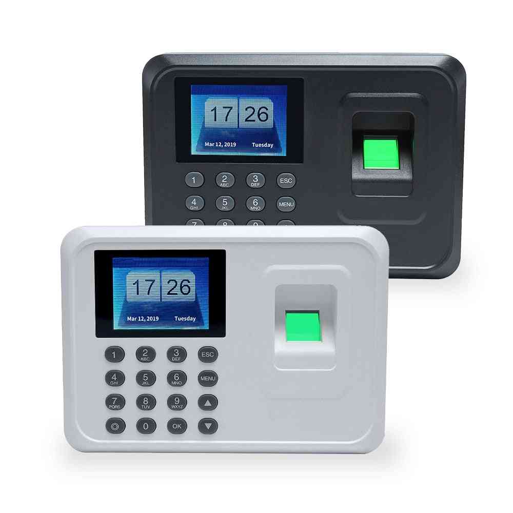 Registrador biométrico del reloj del sistema de asistencia del tiempo de la huella dactilar