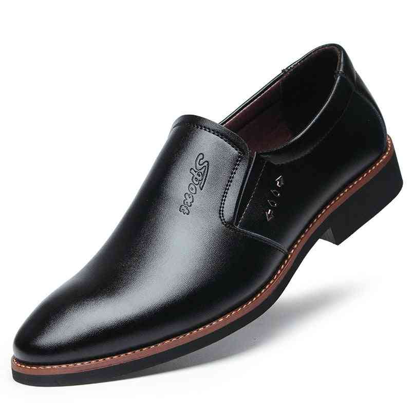 Moški luksuzni usnjeni natikači, čevlji za obutev