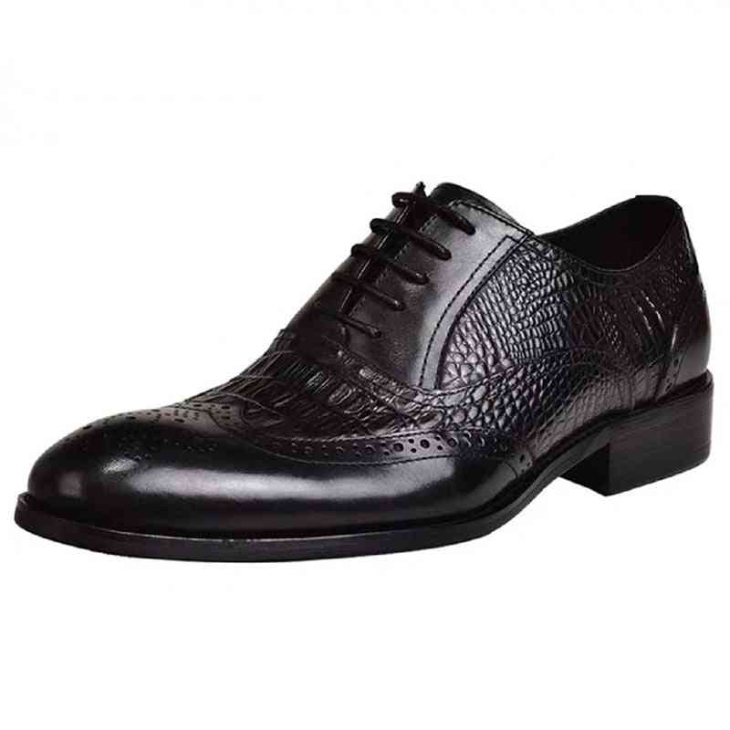 Zapatos de cuero de vestir formales de moda para hombres