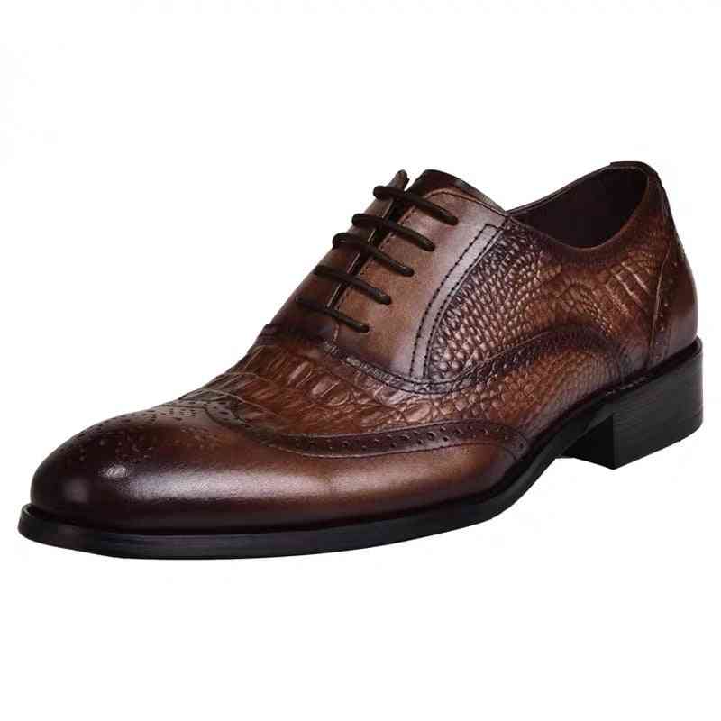 Zapatos de cuero de vestir formales de moda para hombres