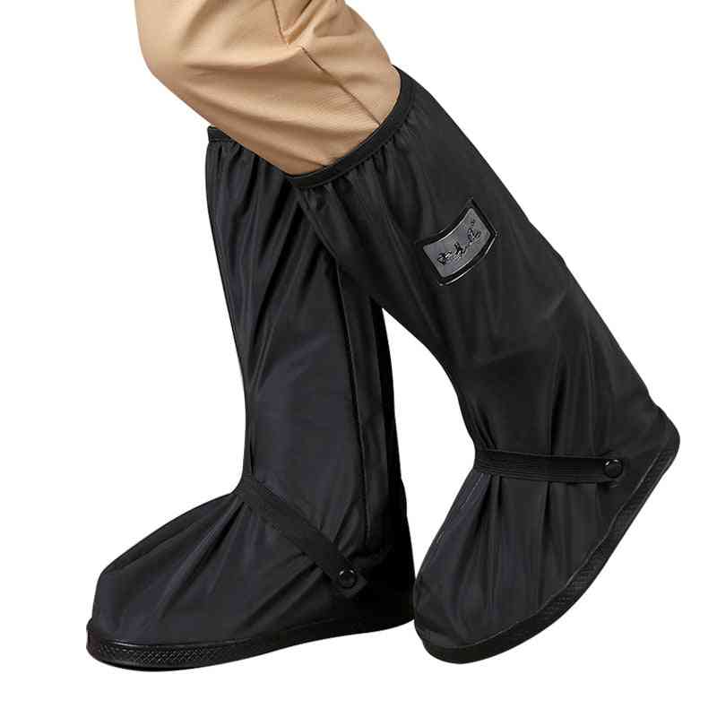 Waterproof Reusable Motorcycle / Cycling Overshoes Rain Shoes Covers With Reflectors