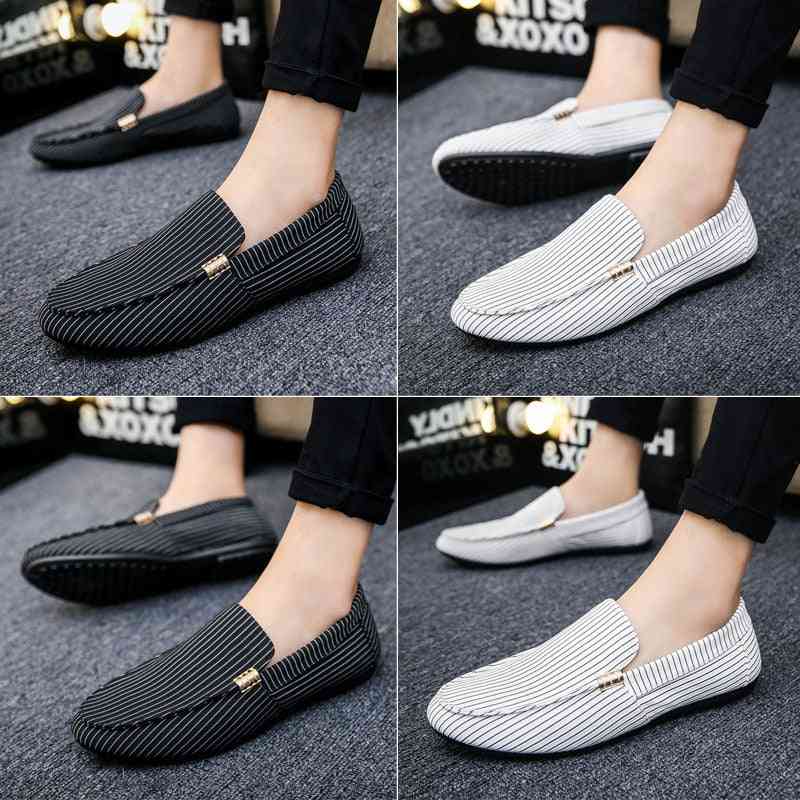 Spring Summer Mens Loafers Plus Size Lightweight Comfortable Flat Casual Shoes