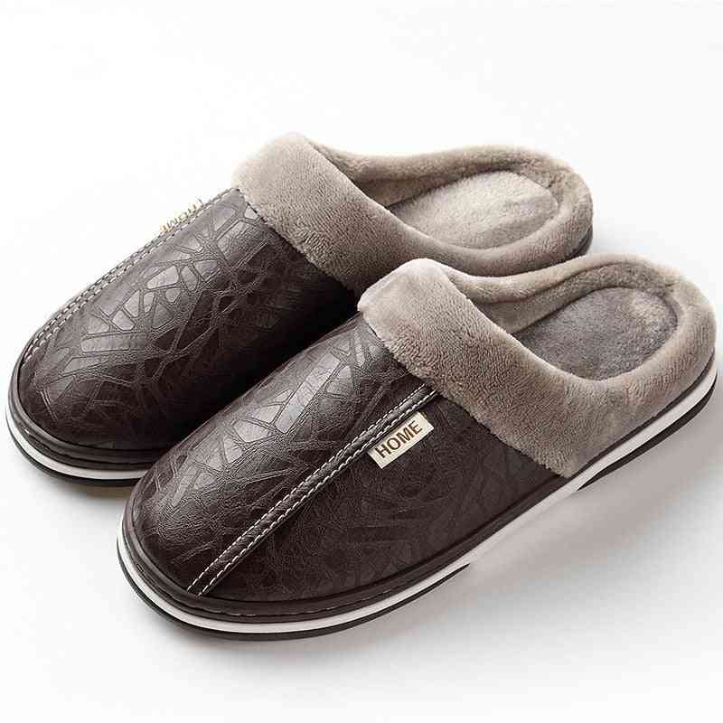 мъже-жени зимна вътрешна водоустойчива топла домашна обувка от чехли.