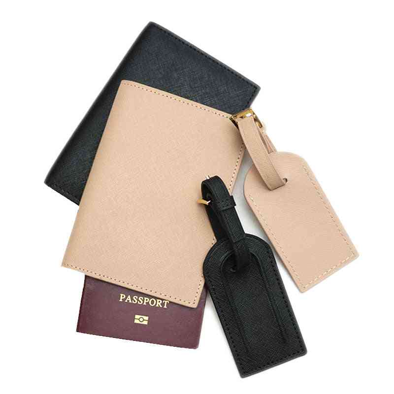 Unisex Genuine Leather Passport Holder