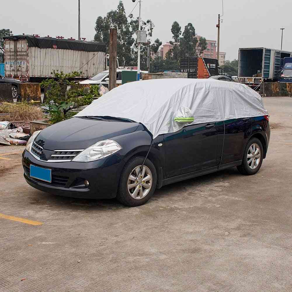 Demi-couverture de voiture, couvertures durables résistantes à la pluie et à la poussière de neige uv