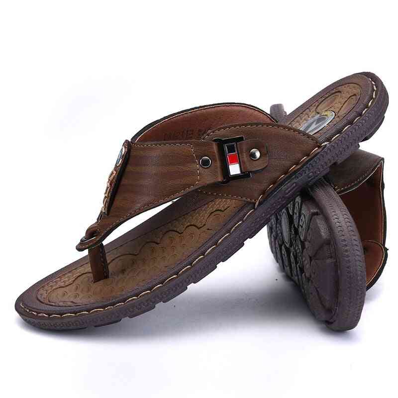 Pantofi sport din piele casual pentru papuci bărbați
