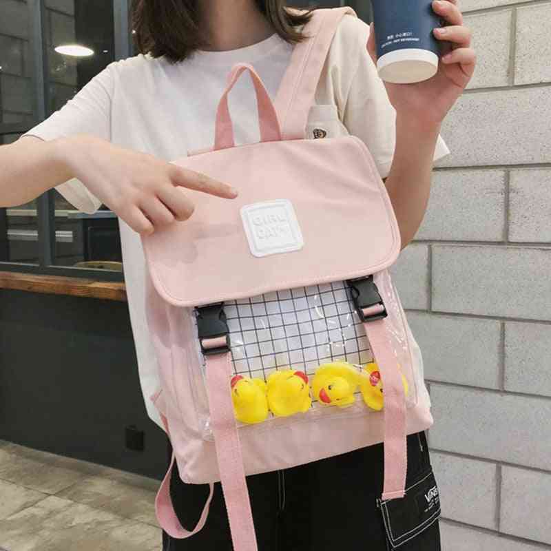Cute Cartoon Transparent Backpacks