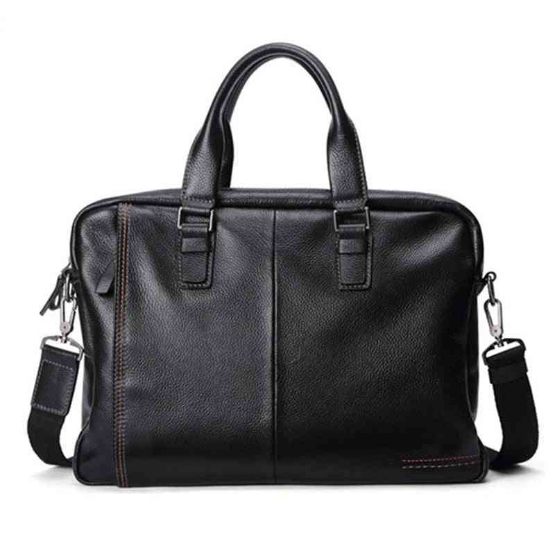 Genuine Leather Men Briefcase Fashion Large Capacity Business Bag