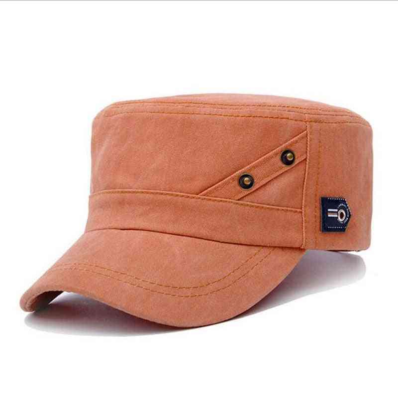 Men's Classic Flat Hat- Snapback Baseball Caps
