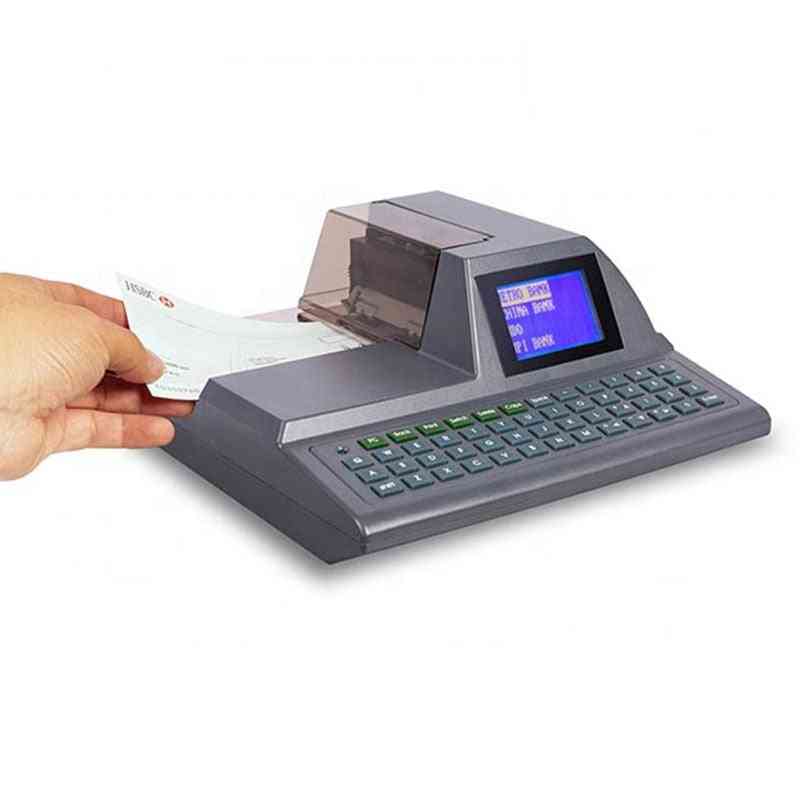 Intelligente full-keyboard chequeprinter / chequeschrijfmachine