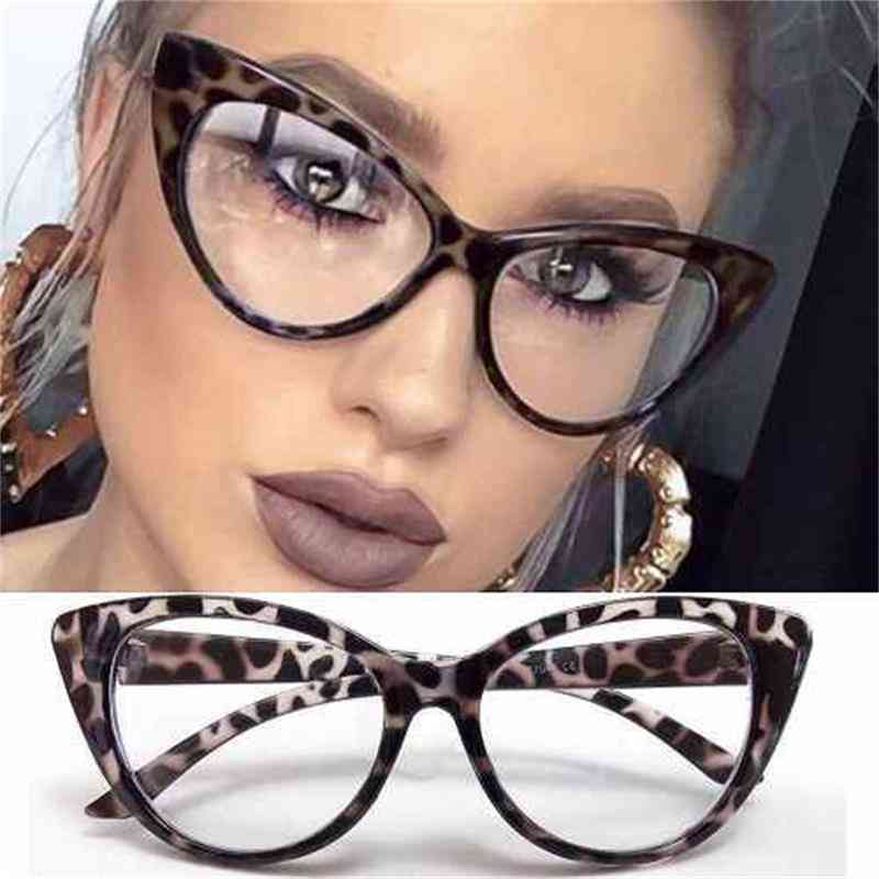 Vintage Style, Cat Eye Shaped-optical Transparent Computer Glasses