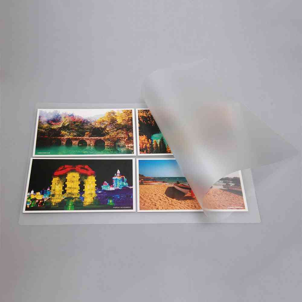 A4 Thermal Laminating Film Pet For Photo/files/card/picture Lamination Roll  Hot Cold Packs Laminator Paper