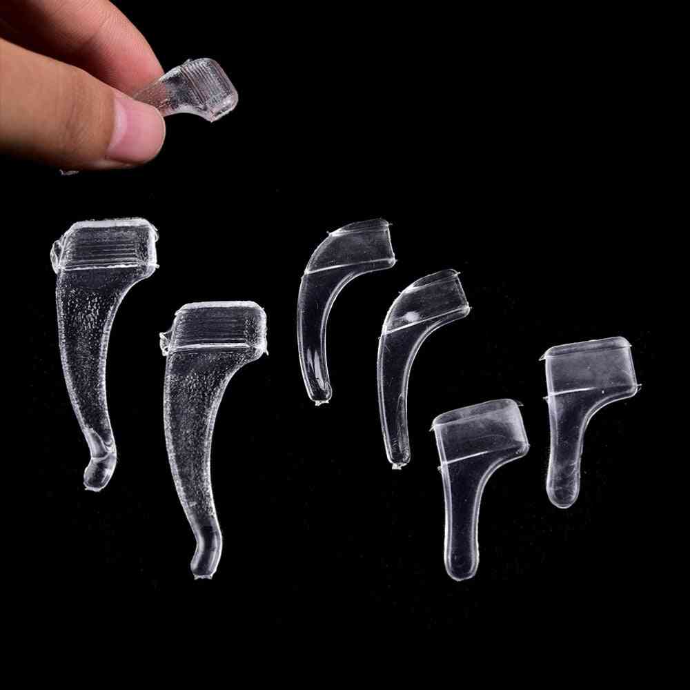 Soft Eyewear Transparent Anti Slip Silicone Ear Hook, Temple Tip Holder, Glasses Accessories