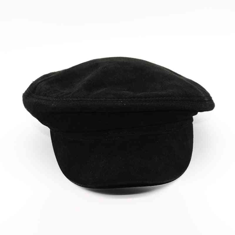 Gorra de lana militar, estudiantes marineros hombres y mujeres sombreros