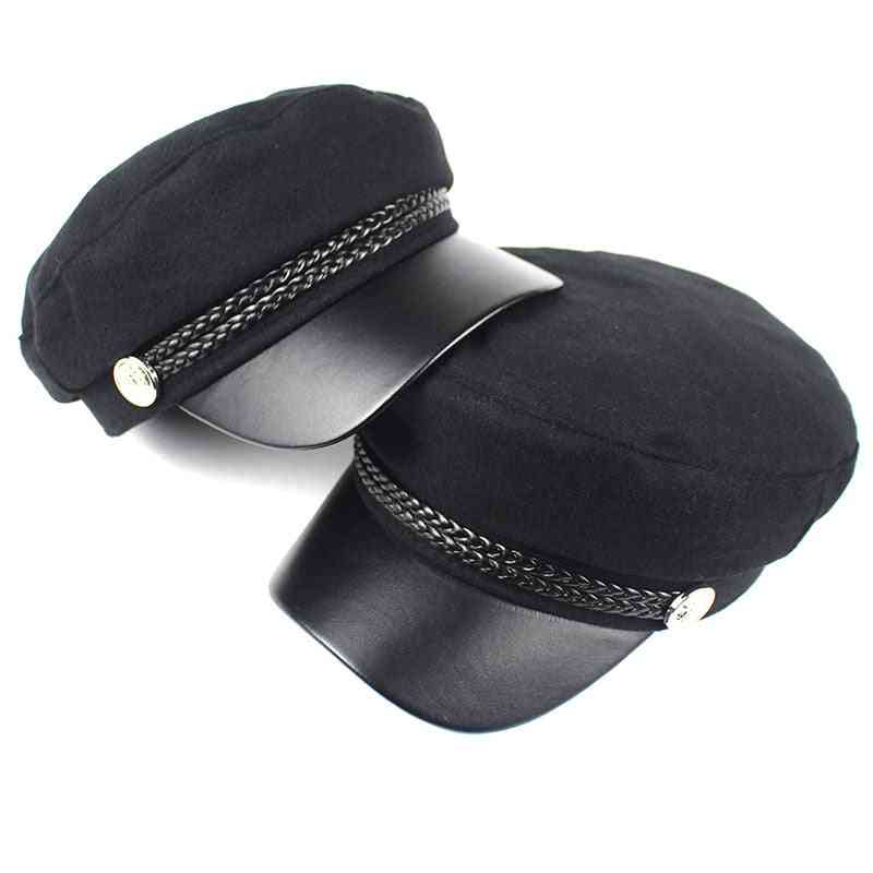 Chapeaux de coton, casquette militaire de bord de femmes