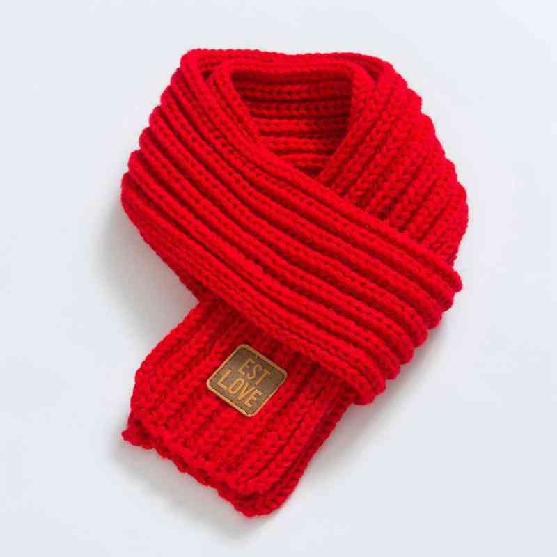 Sciarpa scialle in maglia calda invernale, accessori per colletto al collo