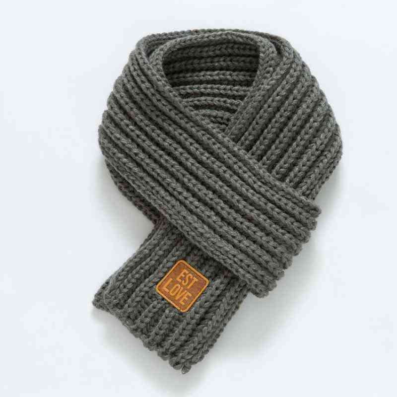 Sciarpa scialle in maglia calda invernale, accessori per colletto al collo