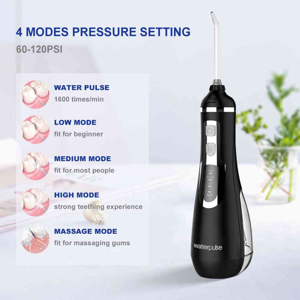 Portable,  Usb Rechargeable Oral Irrigators- Water Flosser For Teeth Cleaning-3 Modes Jet