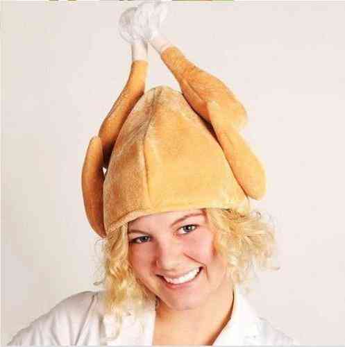 Unisex Plush Turkey Hat