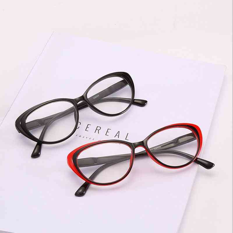 Classcial Cat Eyes Reading Glasses, Clear Lens, Presbyopia Spectacles Eyewear