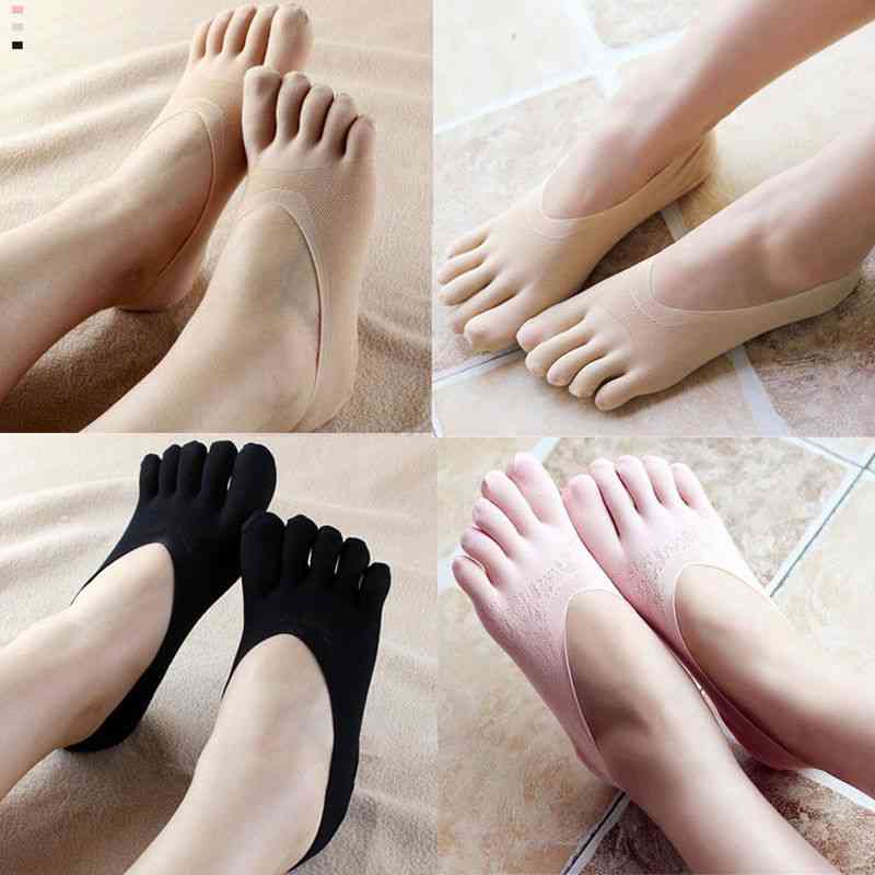 Funny Five Finger, Slippers Invisibility Breathable Socks